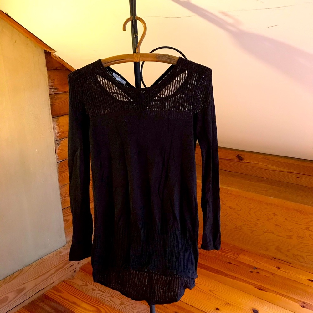 Maurices Black Cross-back Sweater, EUC, S